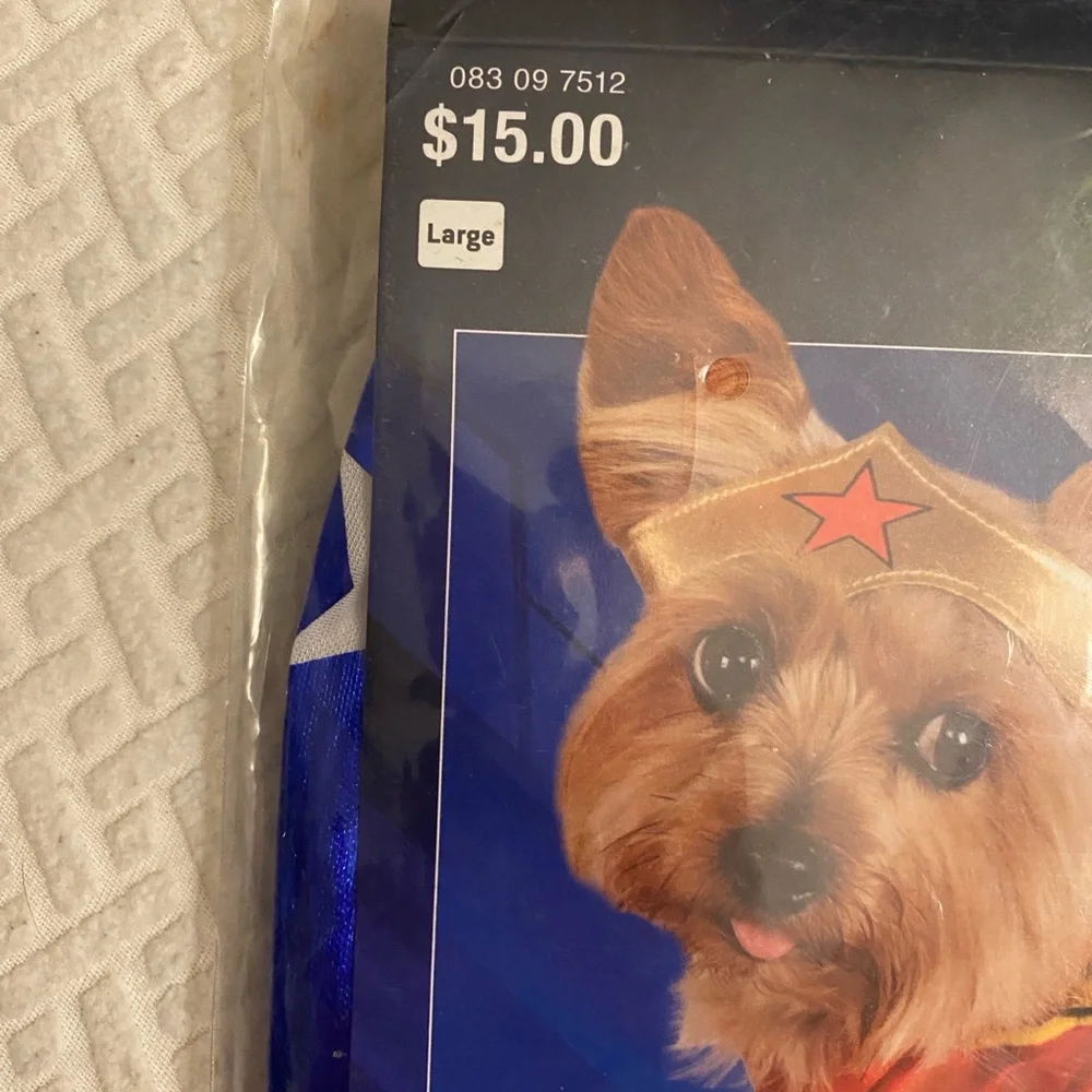 DC Wonder Woman Pet Costume / Size Large / NWT